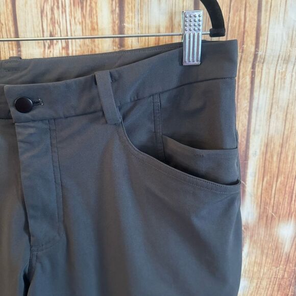 Lululemon Men’s ABC Classic-Fit 5 Pocket Obsidian Pant 32L Warpstreme Size 34 - Picture 4 of 12